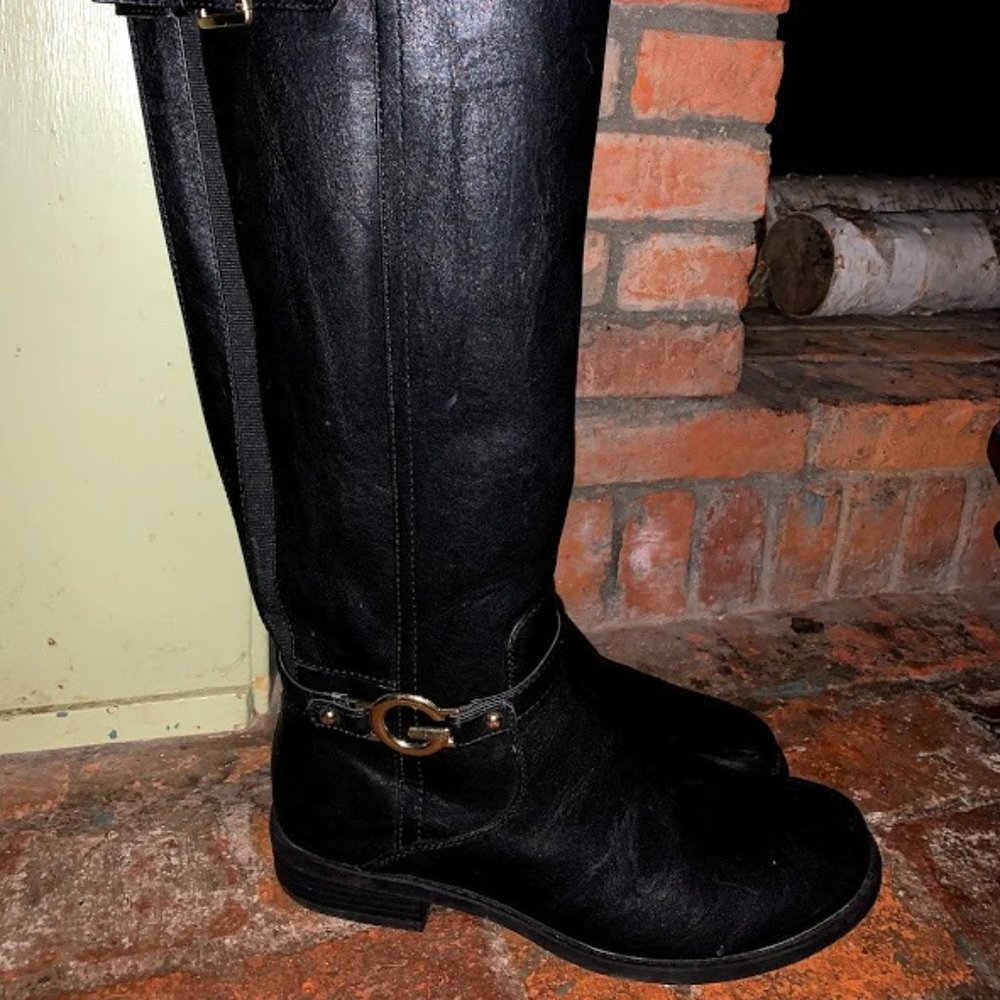 Guess Womens Fashion Boots - Knee High - Black